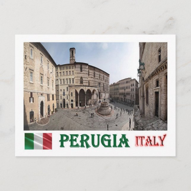 Italy - Umbria - Perugia - Cityscape - Postcard (Front)