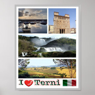 Italy - Umbria - Terni - I Love - Poster