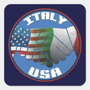 Italy USA Stickers