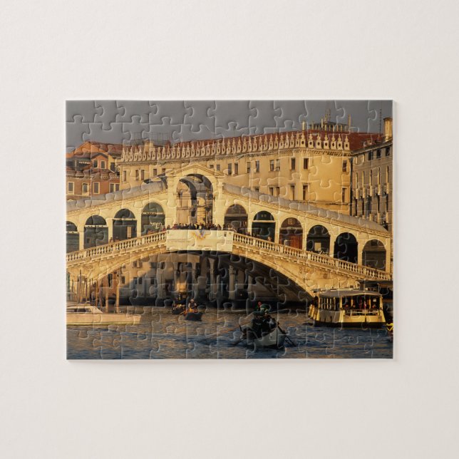 Italy, Veneto, Venice, Canal Grande and Rialto Jigsaw Puzzle (Horizontal)
