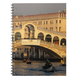 Italy, Veneto, Venice, Canal Grande and Rialto Notebook