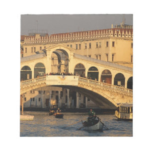 Italy, Veneto, Venice, Canal Grande and Rialto Notepad