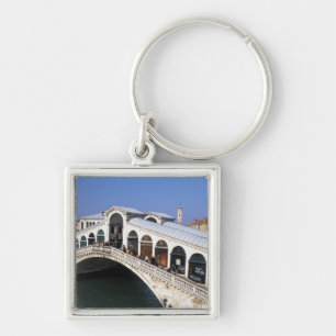 Italy, Veneto, Venice, Rialto Bridge crossing Key Ring