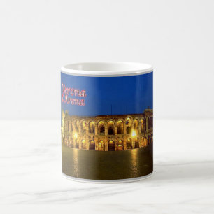 Italy - Veneto - Verona - Arena at Night - Coffee Mug