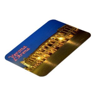 Italy - Veneto - Verona - Arena at Night - Magnet
