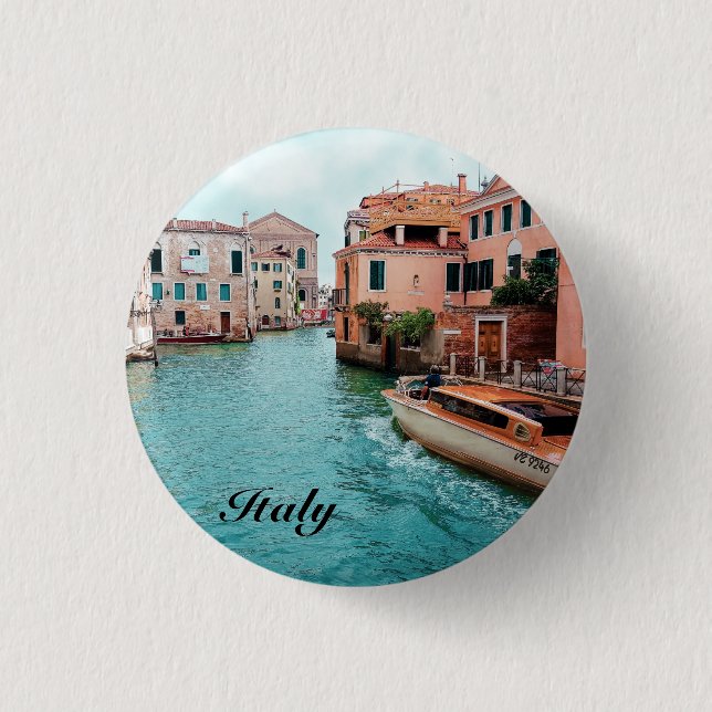 Italy Venice  3 Cm Round Badge (Front)