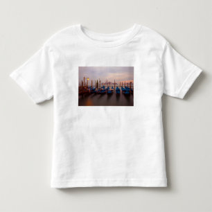 Italy, Venice. Anchored gondolas at twilight. Toddler T-Shirt