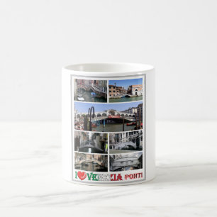 Italy - Venice - Bridges - I Love - Coffee Mug