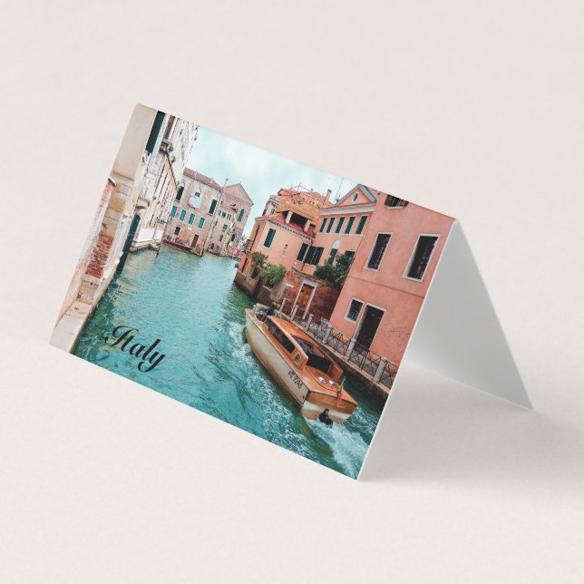 Italy Venice   Business Card Magnet (Front)