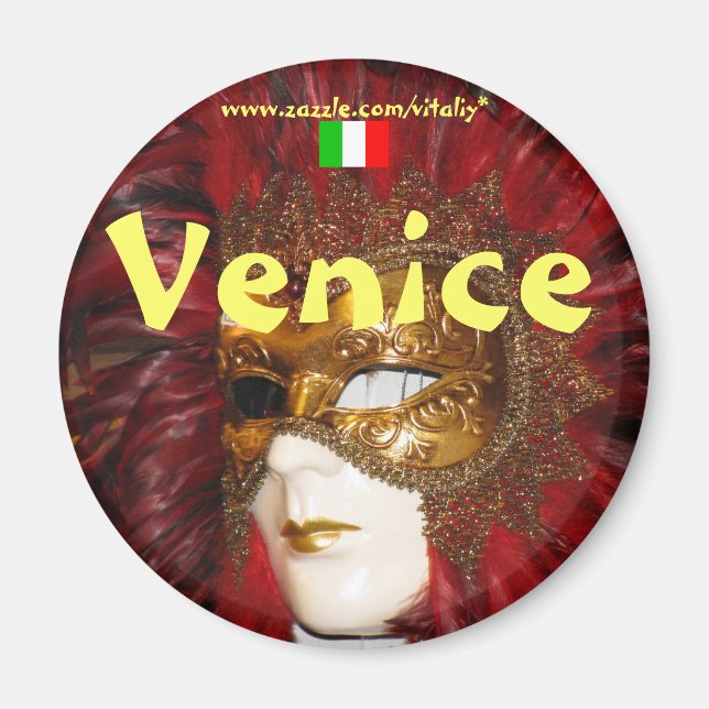 Italy Venice cool mask magnet design (Front)