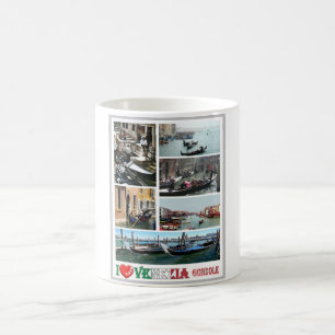 Italy - Venice - Gondolas - I Love - Coffee Mug