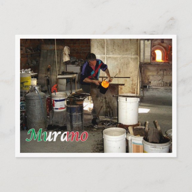 Italy - Venice - Murano furnace - Postcard (Front)