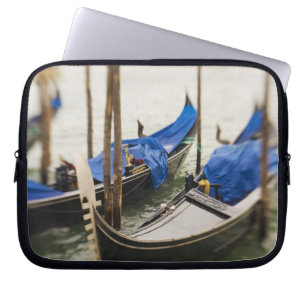 Italy, Venice, Selective Focus of Gondola in the Laptop Sleeve