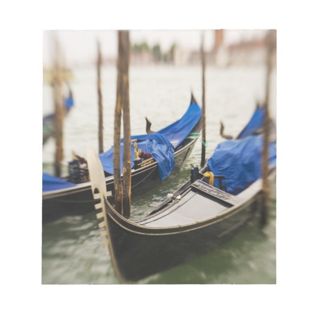 Italy, Venice, Selective Focus of Gondola in the Notepad (Front)