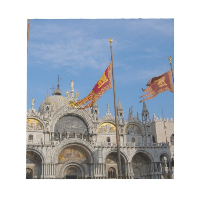 Italy, Venice, St. Mark's Basilica in St. Mark's Notepad (Front)