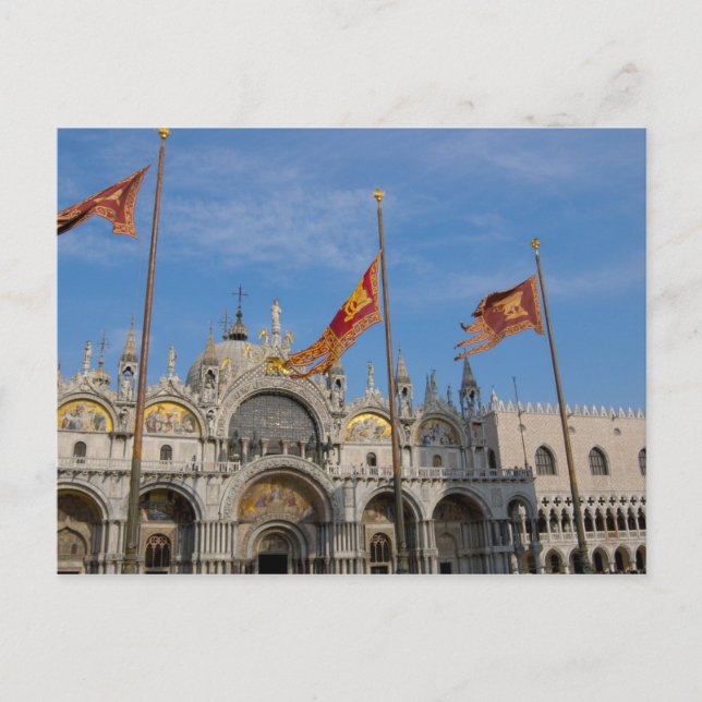 Italy, Venice, St. Mark's Basilica in St. Mark's Postcard (Front)