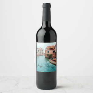 Italy Venice  Wine Label