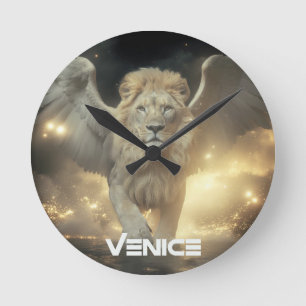 ITALY - VENICE - WINGED LION ROUND CLOCK