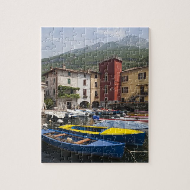 Italy, Verona Province, Malcesine. Cassone old 2 Jigsaw Puzzle (Vertical)
