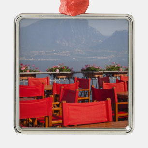 Italy, Verona Province, Torri del Benaco. Metal Tree Decoration