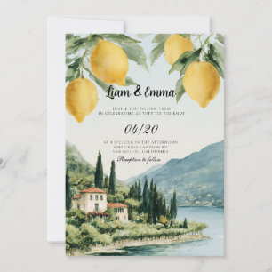 Italy Villa Florence landscape Wedding Invitation