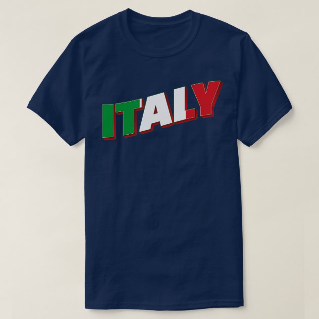 Italy Vintage style retro souvenir 2 T-Shirt (Design Front)