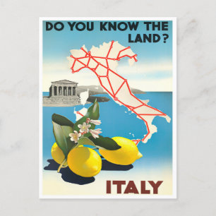 Italy vintage travel postcard