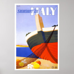 Italy Vintage Travel Poster