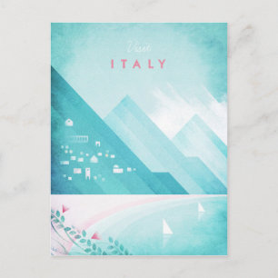 Italy Vintage Travel Poster - Art Postcard