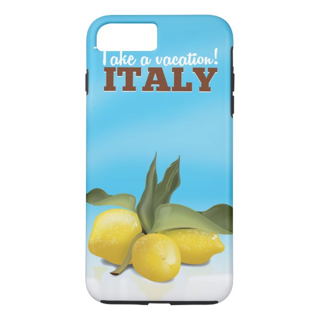 Italy vintage travel poster Case-Mate iPhone case (Back)