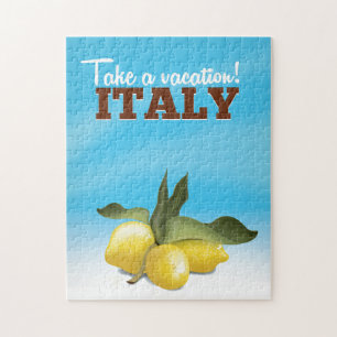 Italy vintage travel poster jigsaw puzzle