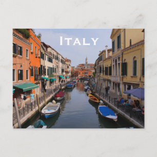 Italy Vintage Travel Tourism Add Postcard