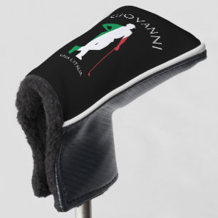 Italy Viva l'Italia Italian Flag Golfer Name Golf Head Cover