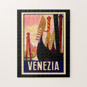 Italy, Water Way Canals, Jigsaw Puzzle