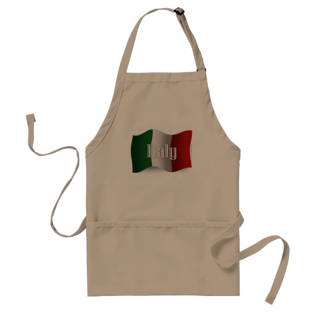 Italy Waving Flag Standard Apron (Front)