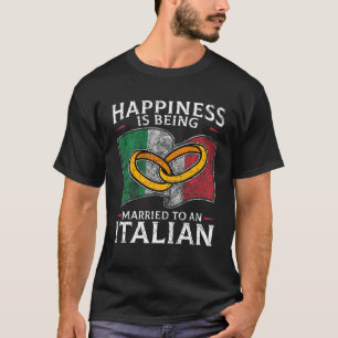 Italy Wedding Italian Marriage Married Heritage T-Shirt