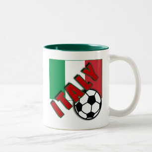 ITALY World Soccer Fan Tshirts Two-Tone Coffee Mug