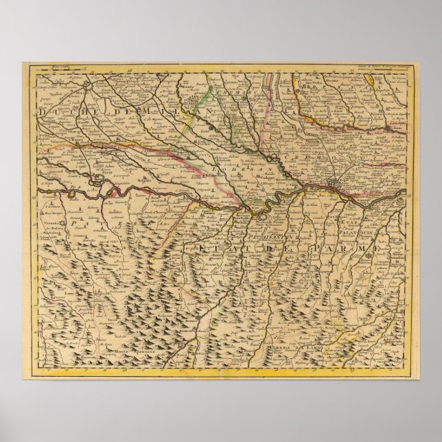 Italy's Po River Valley Poster (Front)