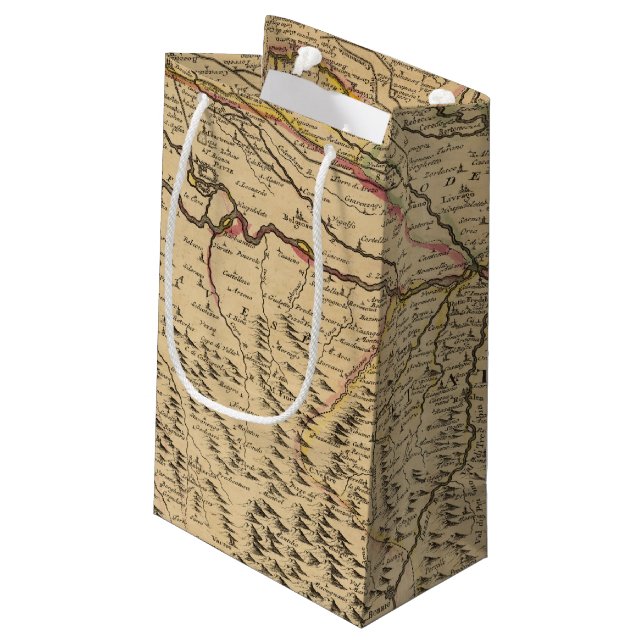 Italy's Po River Valley Small Gift Bag (Back Angled)