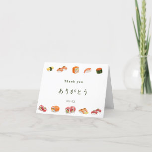 Itamae〈Sushi Chefs) collection ありがとう Japanese Thank You Card
