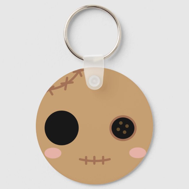 Itami the Voodoo Doll Head Key Ring (Front)