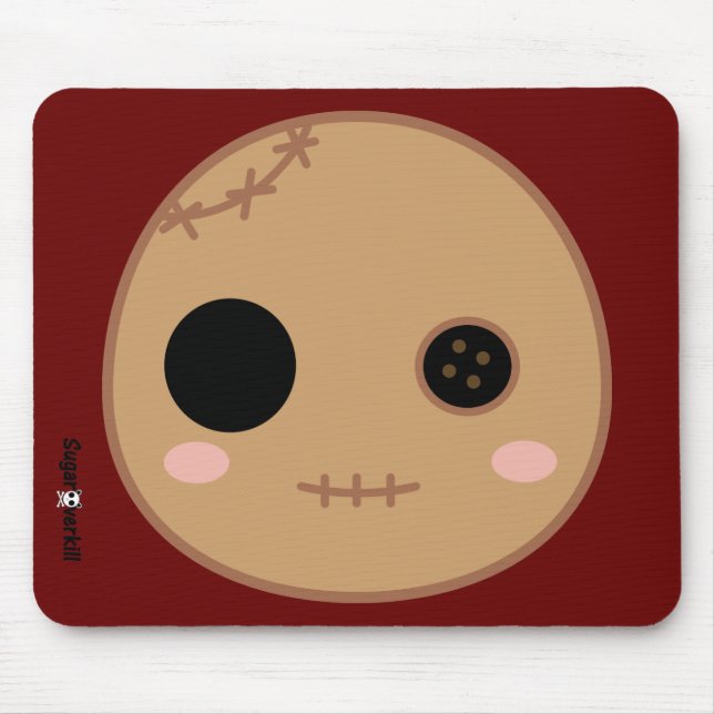 Itami the Voodoo Doll Head Mouse Mat (Front)