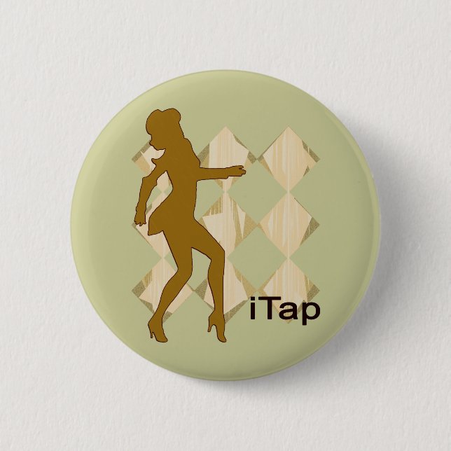 iTap Gal | iPod Graphics for Tap 6 Cm Round Badge (Front)