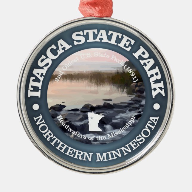 Itasca SP Metal Tree Decoration (Front)