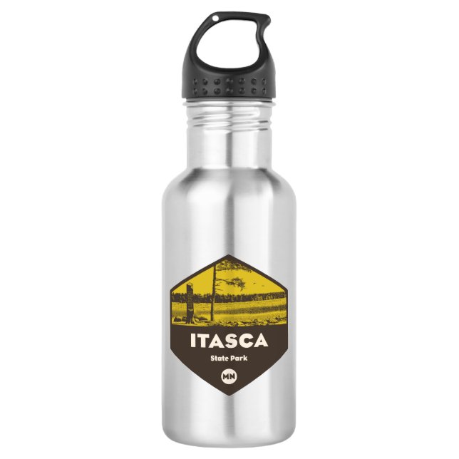 Itasca State Park Minnesota 532 Ml Water Bottle (Front)