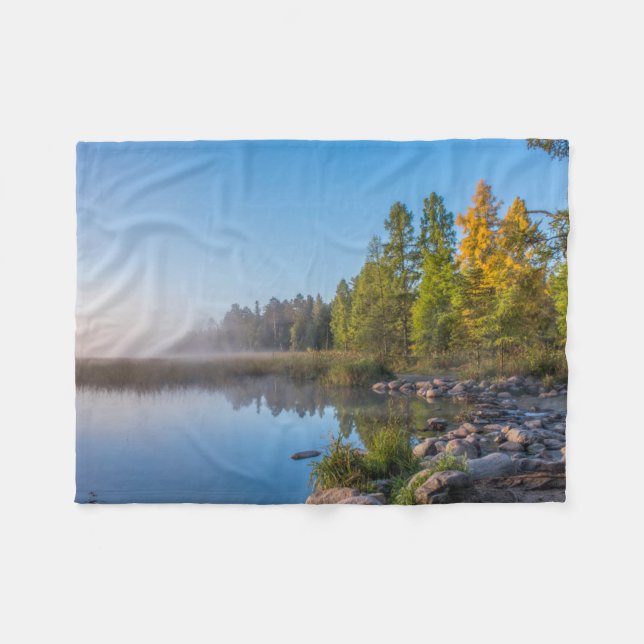 Itasca State Park, Minnesota Fleece Blanket (Front (Horizontal))