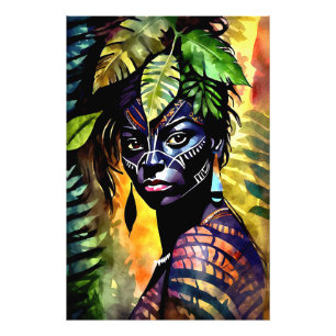 “Itáyara”  Painted Fern - Women In Amazonia Photo Print