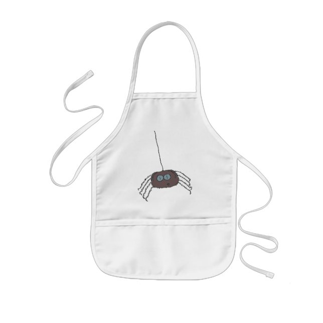 Itchy spider kids apron (Front)