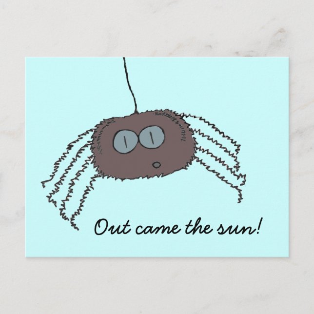 Itchy spider postcard (Front)