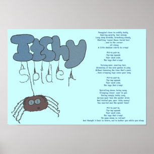 Itchy spider poster
